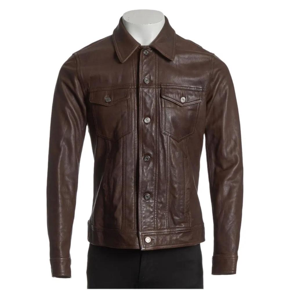 Dolce & Gabbana Men’s Brown Leather Jacket
Little Wear
